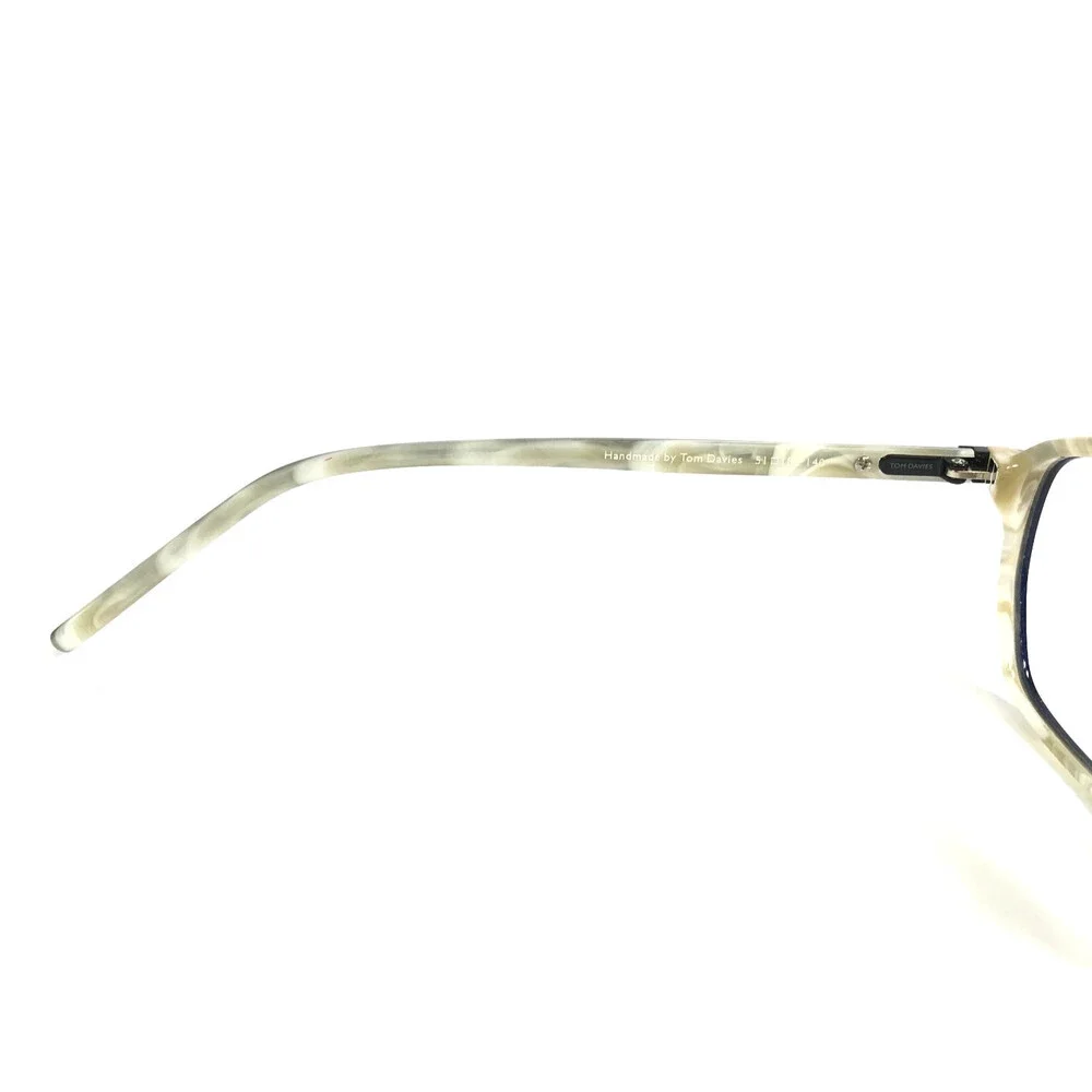 Tom Davies Eyeglasses Frames TD749 Col. 1623 Black Ivory Marble 51-18-140
